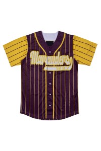 網上訂做短袖棒球衫 時尚設計撞色LOGO棒球衫  棒球衫供應商    BU45 